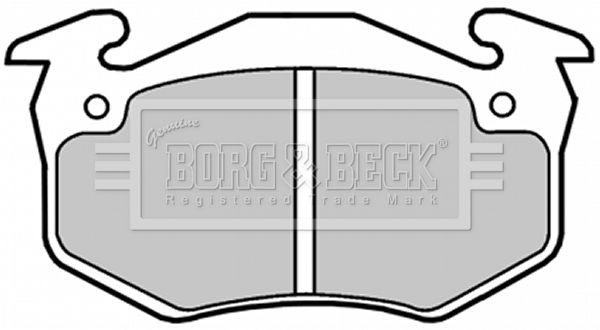 BORG & BECK stabdžių trinkelių rinkinys, diskinis stabdys BBP1018